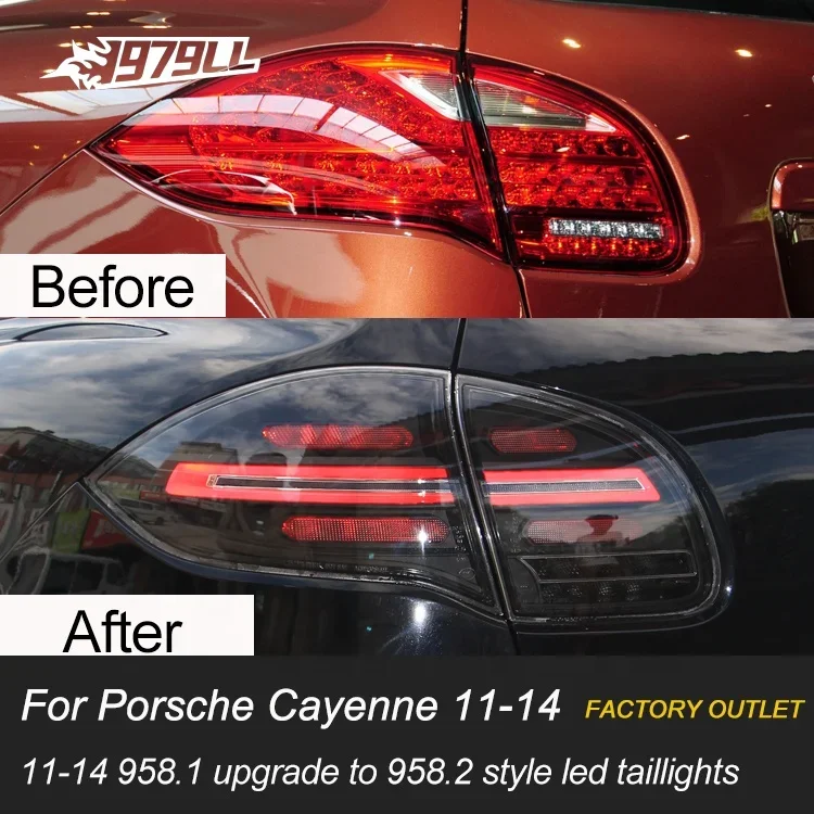 [1979ll] Auto-Rückleuchten 2012 2011 2013 958.1 Rücklicht-Upgrade auf 2017 958.2 LED-Rücklichter für Porsche Cayenne 958