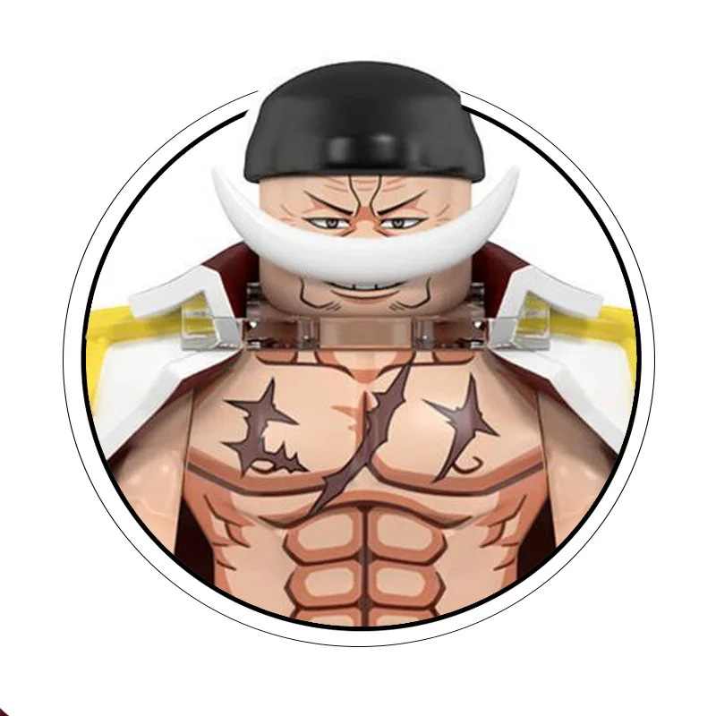 One Piece Building Block Minifigures 8Pcs Kaido Whitebeard Marco Eustass Kid Collectible Action Figure Kids Assembly Toy Gift view 3