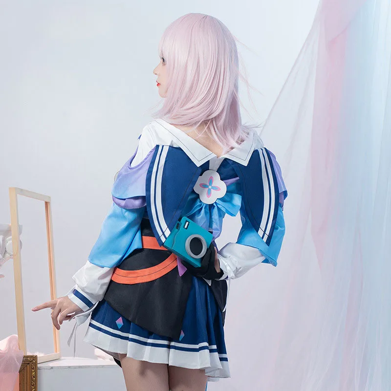 Maart 7th Cosplay Kostuum Game Honkai Ster Rail Cosplay Leuke Rok Uniform Outfits Halloween Party Carnaval Kostuum