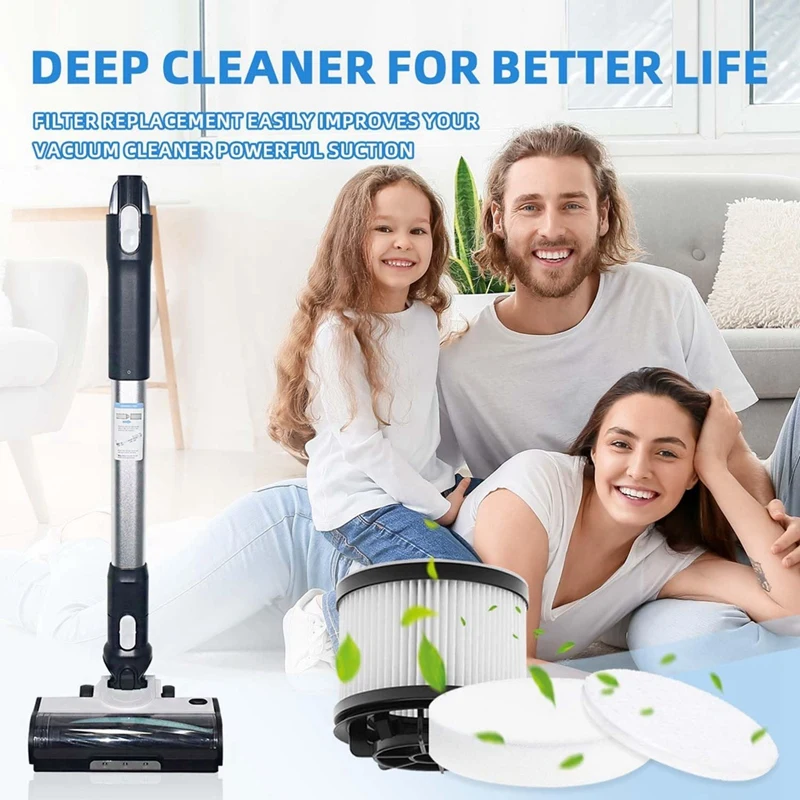 Сменный Набор фильтров для беспроводного пылесоса Levoit LSV-V201-WUS, улучшенная 5-ступенчатая система фильтрации