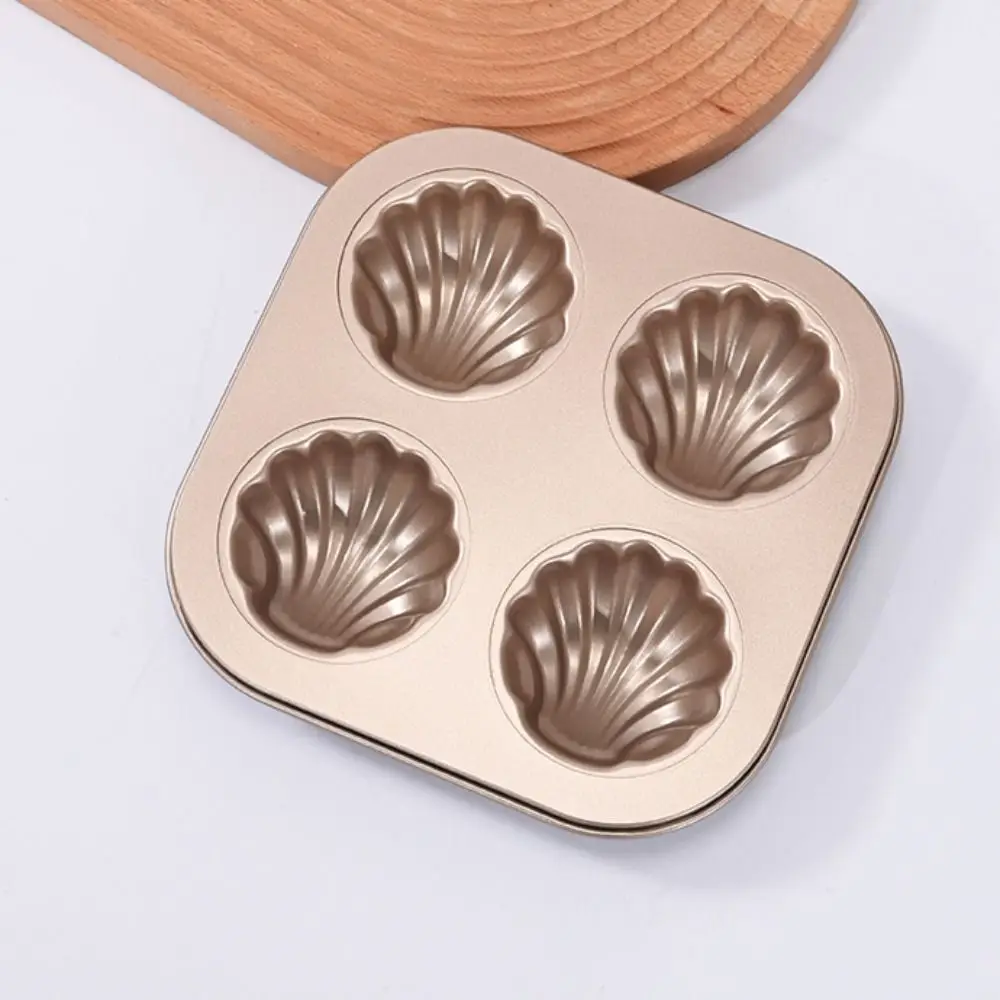 Nonstick Madeleine Cake Mold Carbon Steel 4/6/9/12 Cavities Shell Shape Cake Pan Champagne Mini Muffin Pan Cookies