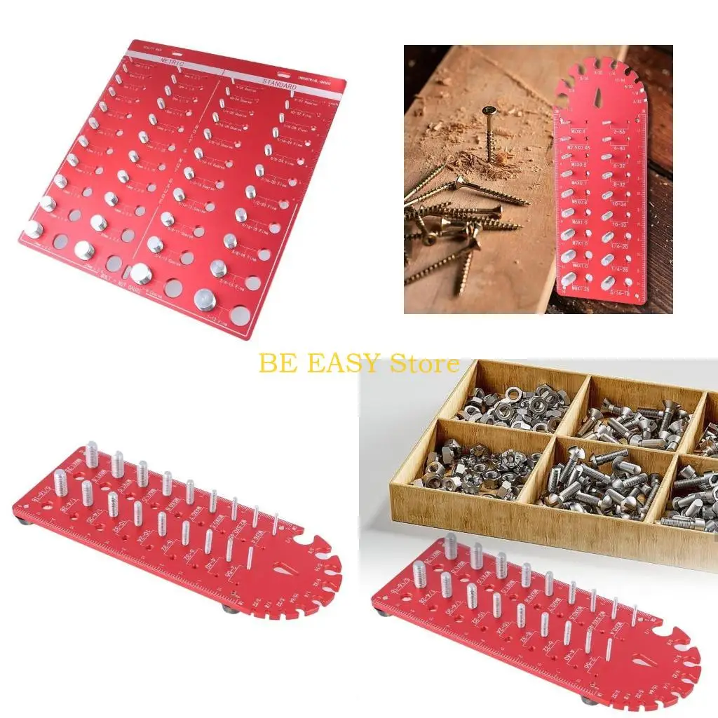 

E28F Плата идентификации резьбы Простой в использовании прибор для проверки резьбы гаек и болтов для гайки и болта