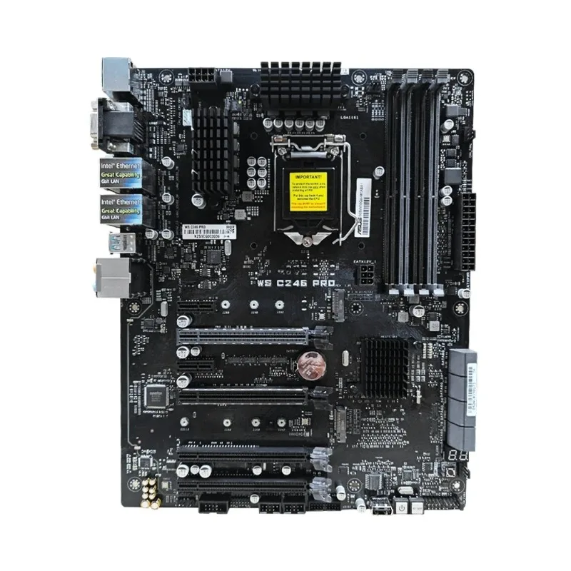 

WS C246 PRO atx 4 display output M.2 dual gigabit motherboard