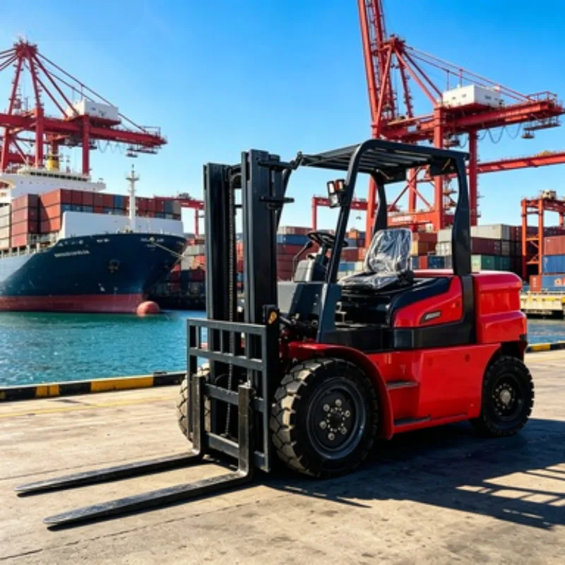 4x4 Diesel Forklift Truck 3 Ton 3.5 Ton 4 Ton Rough Terrain Forklift All Terrain Lift Machine for Wind Farm