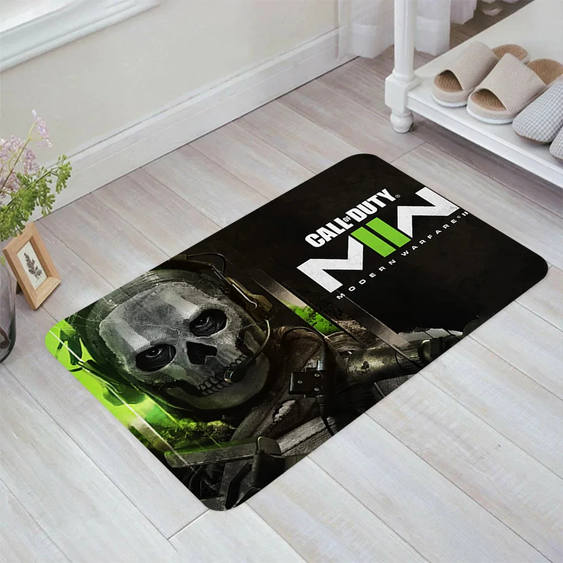 C-Call of D-Duty Game Floor Mat Doormat Entrance Door Carpets Room Mats Balcony Home Kitchen Rug Rugs Foot Carpet Bathroom Bath