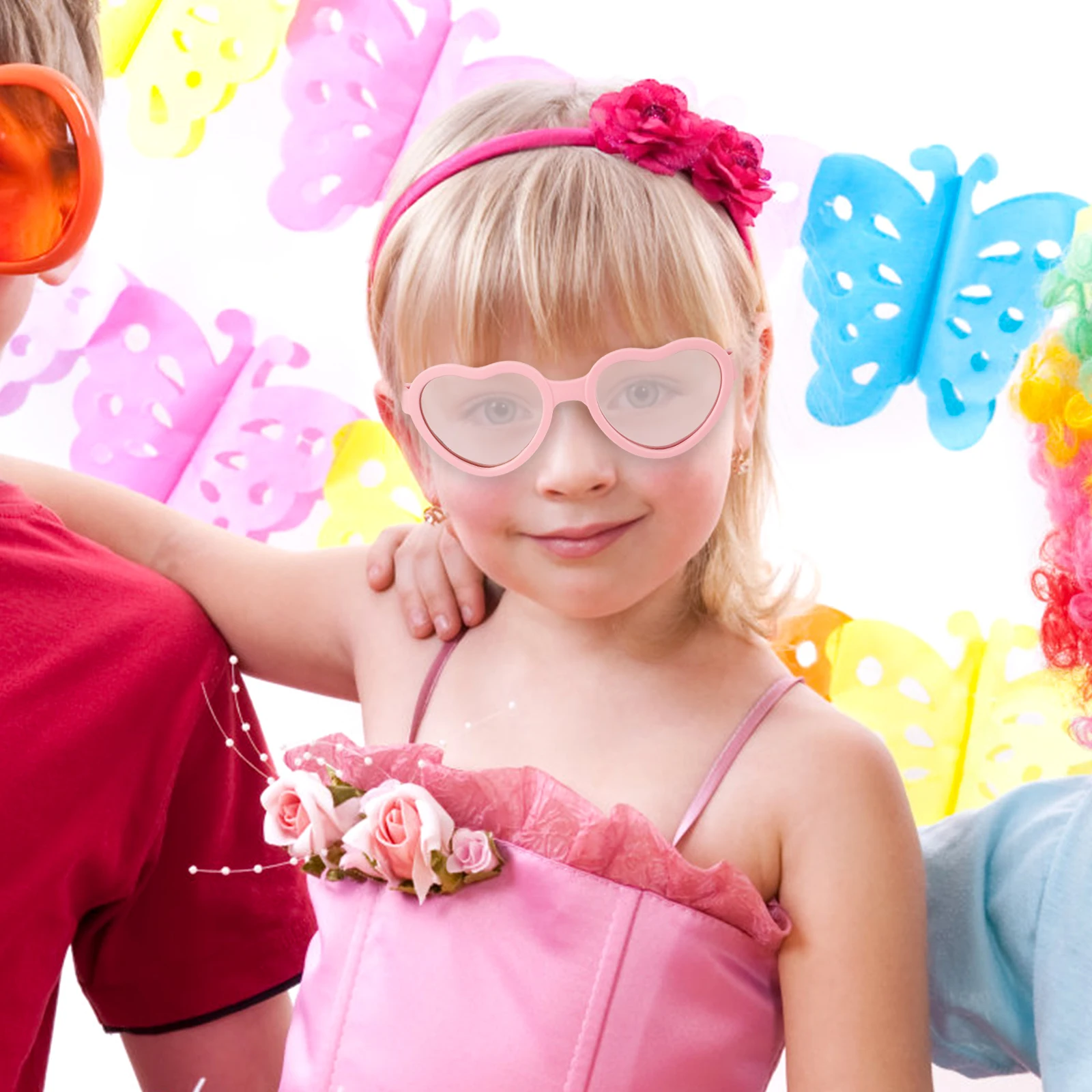 

Heart Shaped Kids Sunglasses UV400 Polarized Toddler Child Protection Girls Lightweight Fashionable Sunglasses