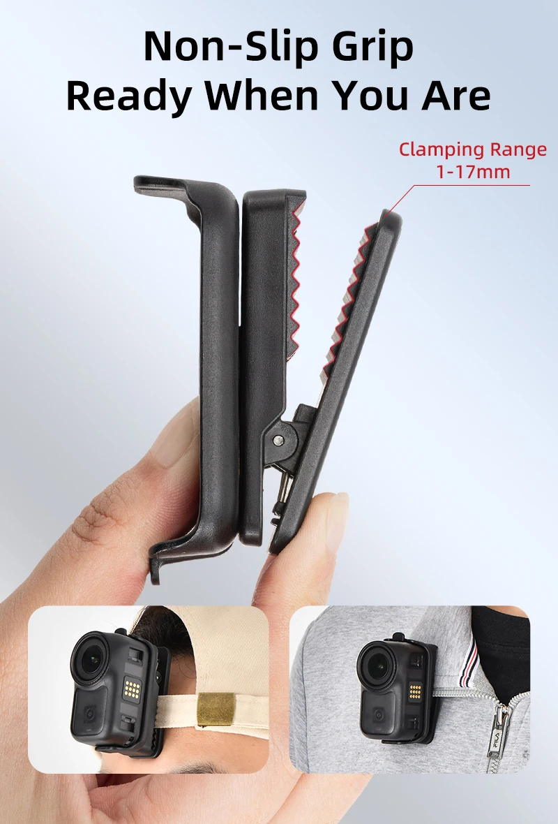 Magnetischer Rucksack-Clip-Halter für DJI OSMO NANO, Schnellverschluss-Anti-Shake-Clip, unterstützt DJI Original-Schutzhüllen – Detail 7