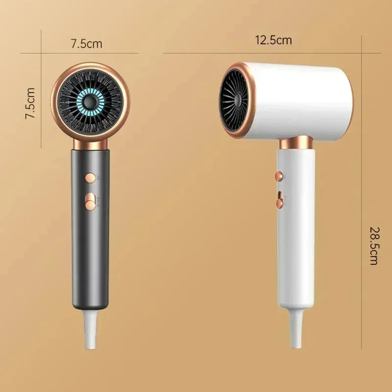 

Профессиональный фен с двойной температурой и ионизацией для салонов и домашнего использования, 2000 Вт, низкий уровень шума, легкий, 3 скорости