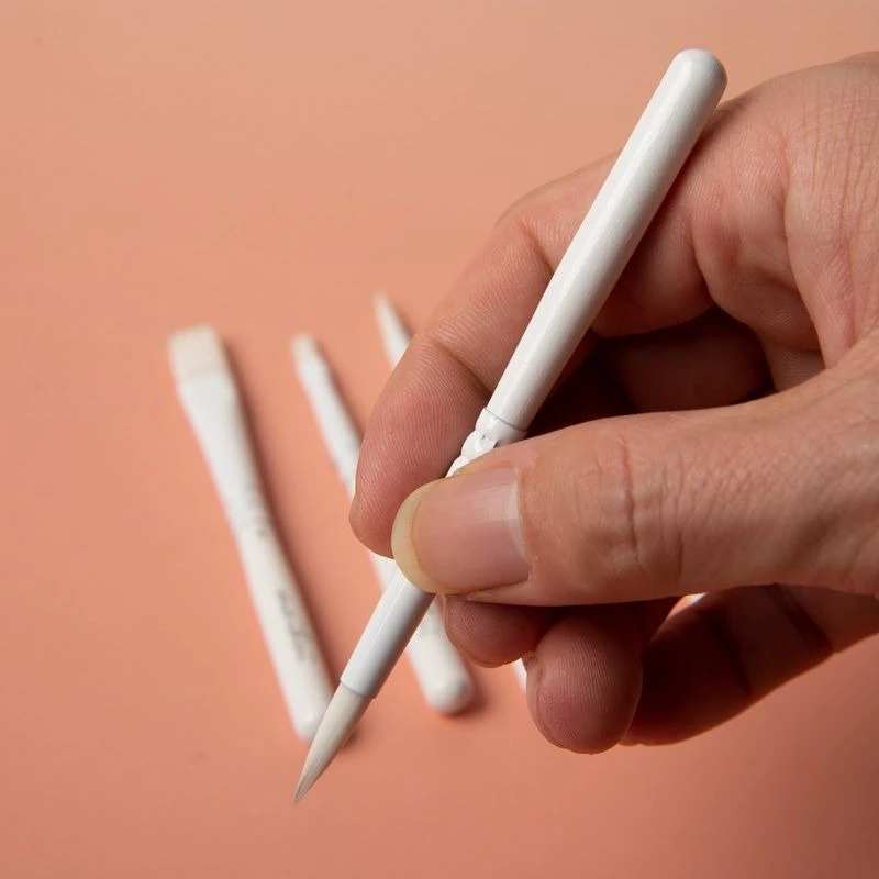 Pearl White Highlight Pen Set Fine Tip for Nail Art Resin Crafts Drawing DIY Decoration School Office Stationery