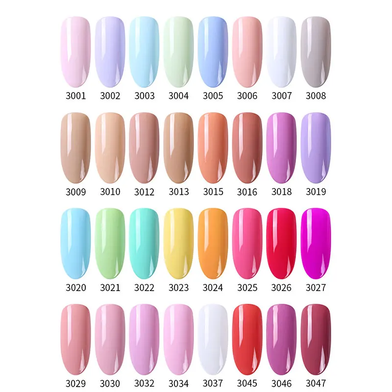 Clou Beaute 56 Colors Pastel Pink Lavender UV Gel Nail Polish Soak Off Macaron UV Varnish Nail Art Gel Paint 15ml Professional
