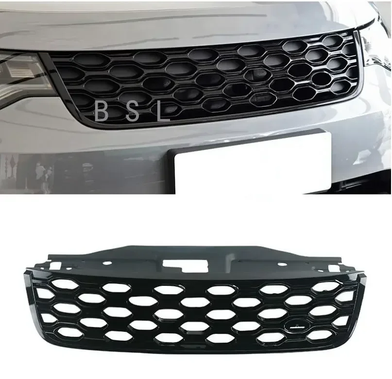 Front Bumper Mesh Grilles For Land Rover Discovery 5 2020-2023 Replacement Grill Car Accessories ABS Black Style