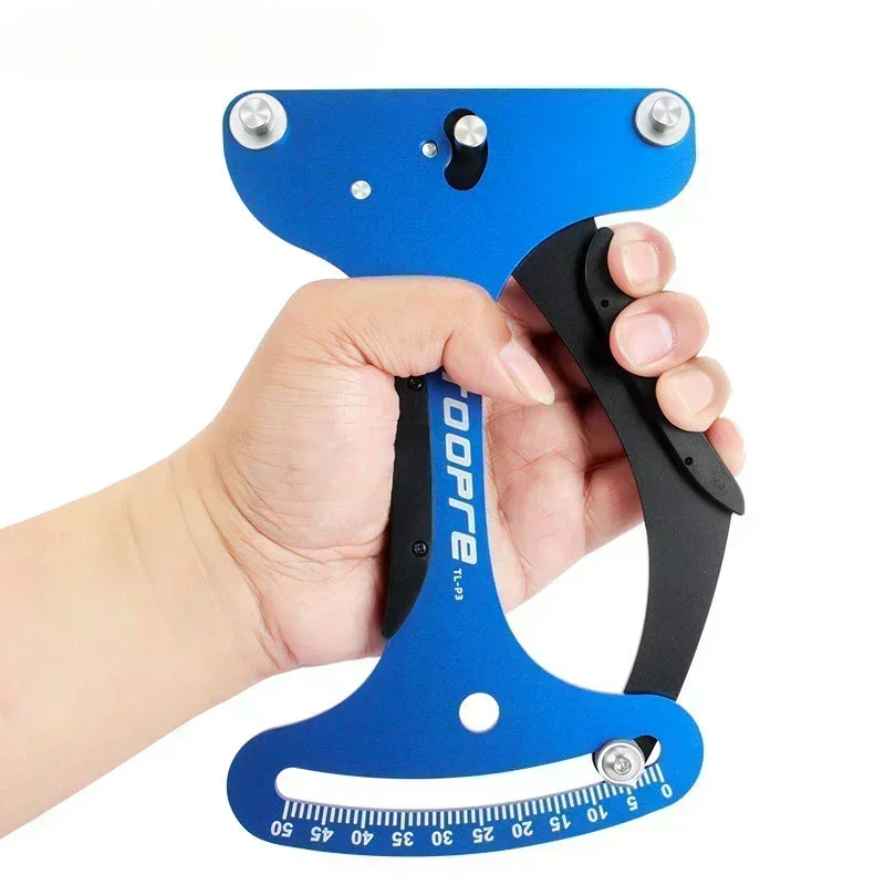 Ispettore dei raggi del misuratore di tensione dei raggi della bicicletta da strada MTB, robusti accessori per strumenti di riparazione e calibrazione della bicicletta in lega di alluminio