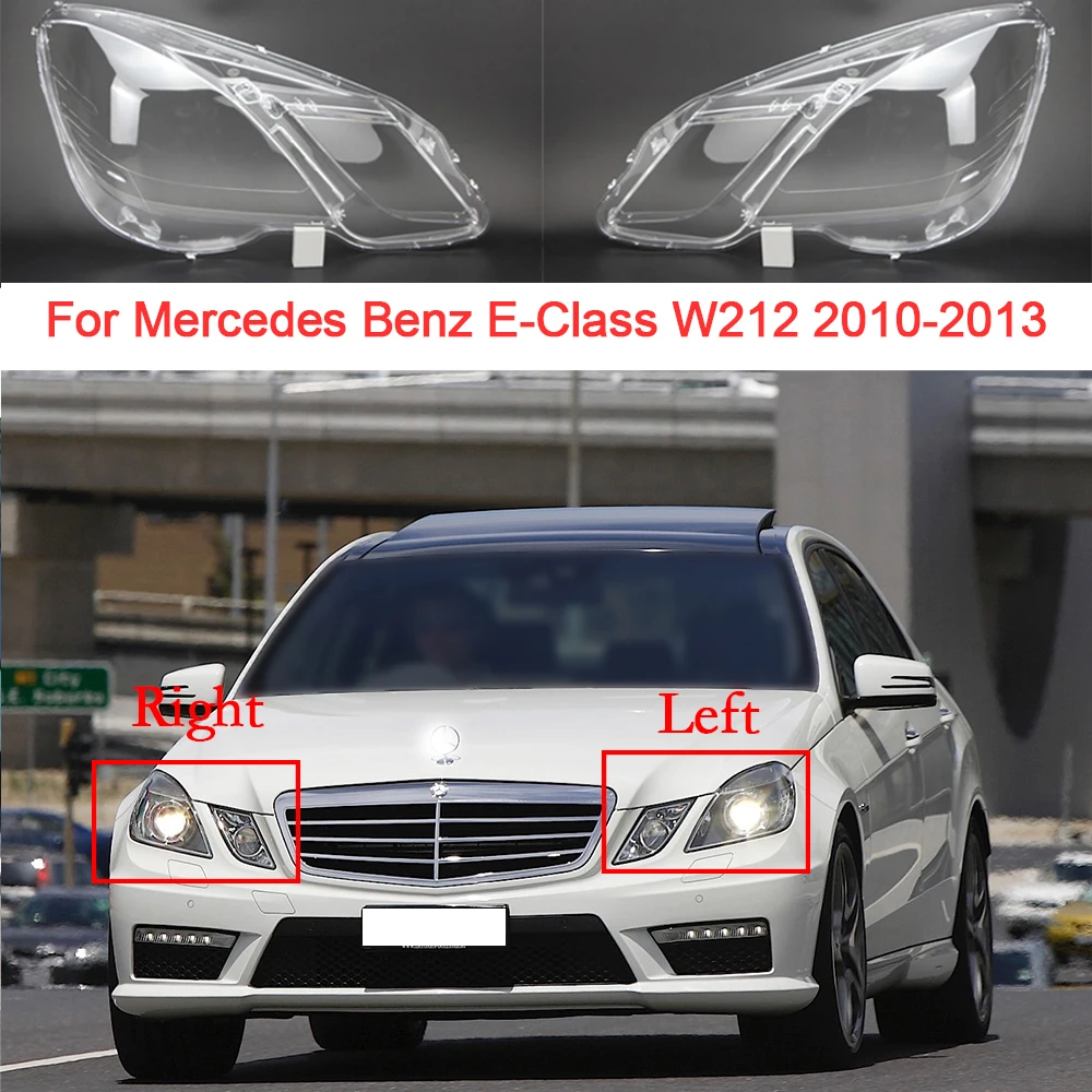 

Car Headlight Glass Cover For 2010-2013 Mercedes Benz E-Class W212 Front Transparent Lampshade Lens Shell Car Accessoires