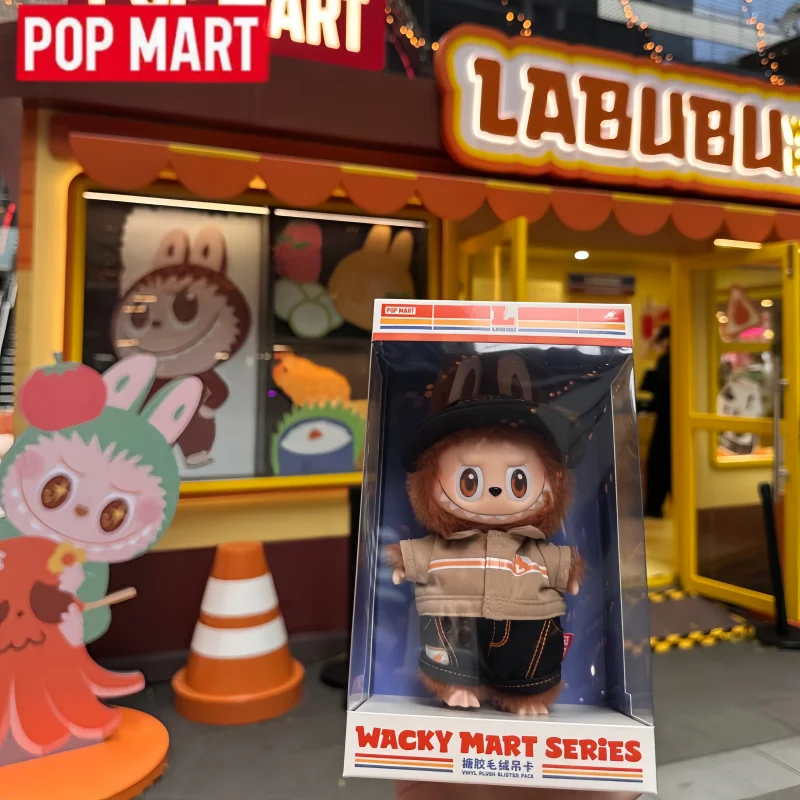 В наличии POP MART The Monsters Labubu Wacky Mart Series Vinly кукла кулон аниме фигурка оригинальная слепая коробка подарок-сюрприз