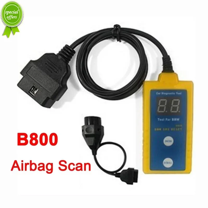 B800 SRS Scanner & Resetter Tool For BM Fit E36 E46 E34 E38 E39 Z3 Z4 X5 B800 Airbag SRS Reset Scanner OBD Diagnostic Tool B800