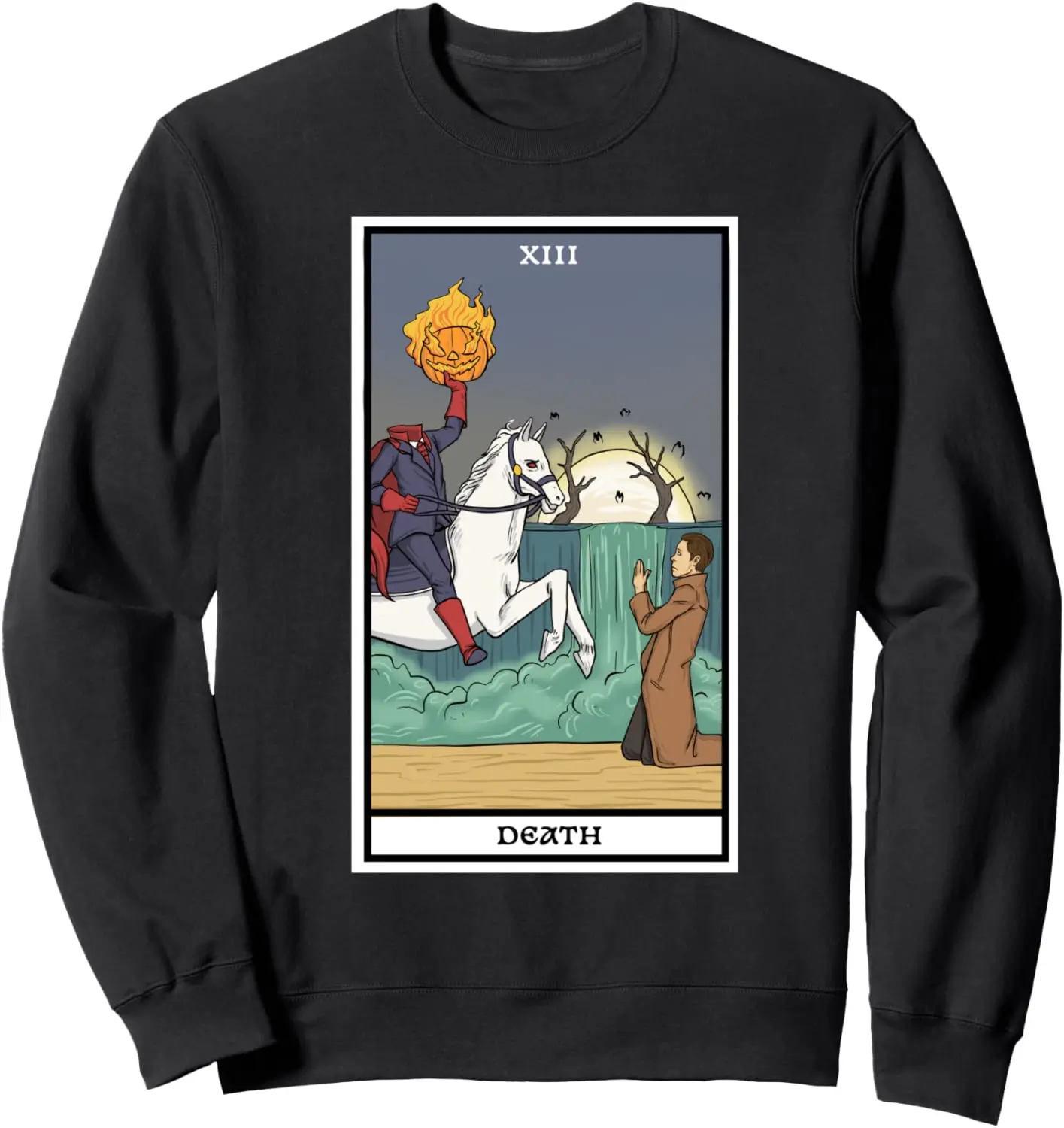 Tod - Tarot Card Reading Wahrsagerei Headless Horseman Sweatshirt