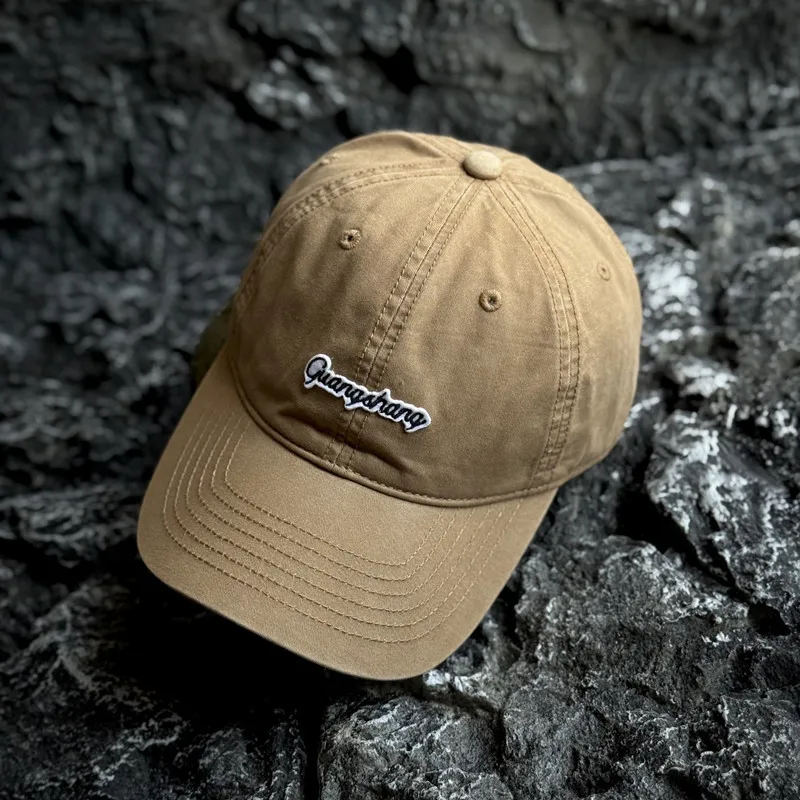 Spring Summer 2025 Embroidered Letter Sticker Big Head Circumference Baseball Cap Adjustable Enlarged Widen Unisex Cap