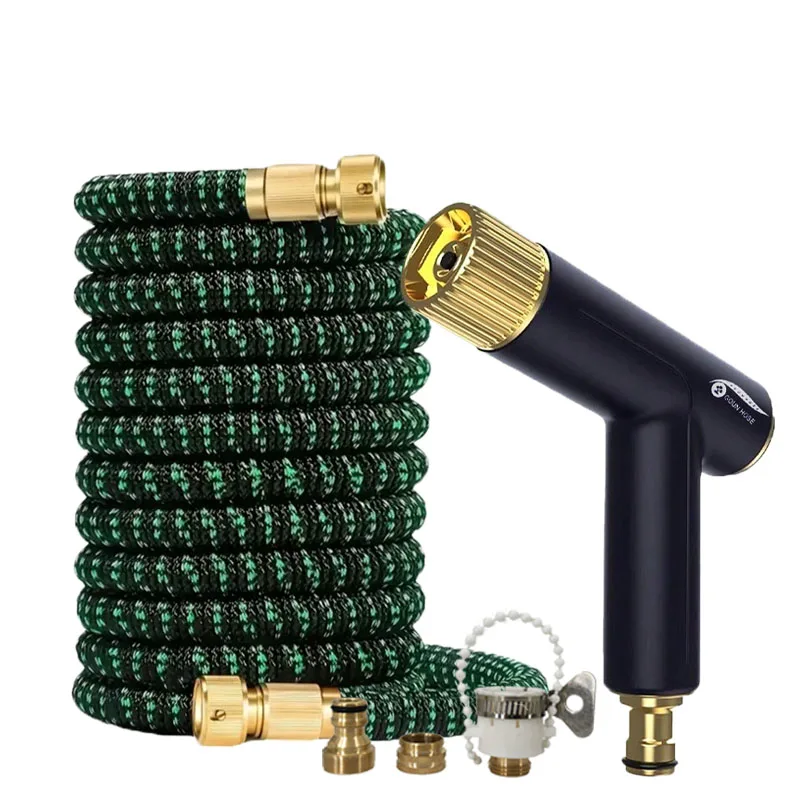 

Horticultural Extension Hose, High-Pressure Adjustable Multifunctional Spray Gun, Household Garden Watering And Cleaning Tool ﻿