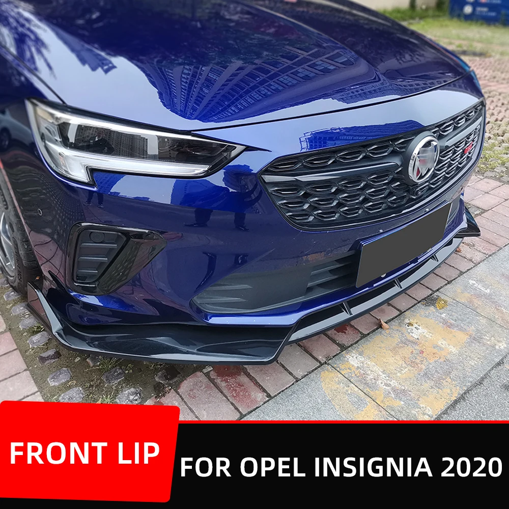 ForOpel Insignia GS 2020 28T Front Bumper Lip Chin Deflector Protector Guard Decoration Modified Trim Styling Body Kit Facelift