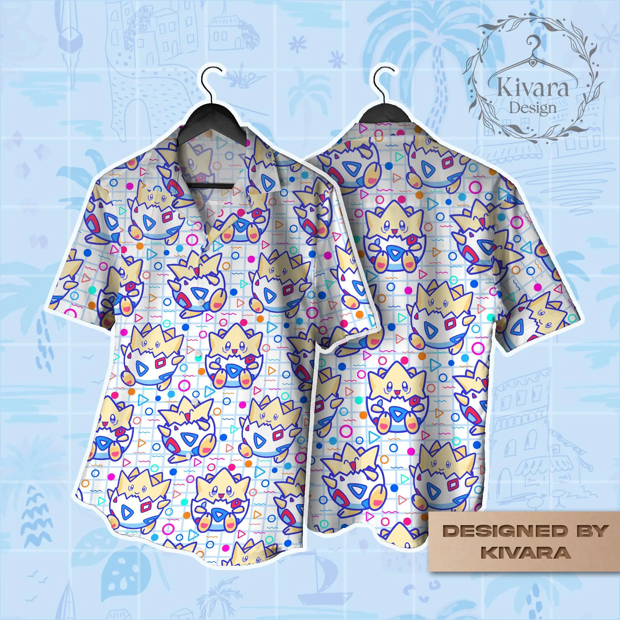 Anime Merchandise For Women - Pokémon Togepi Hawaiian Shirt Togepi Anime