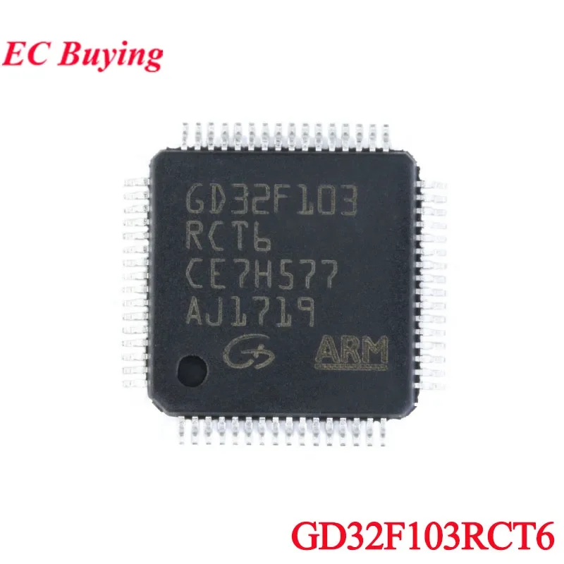 2Pcs/1pc GD32F103RCT6 GD32F103 GD32 GD32F 103RCT6 LQFP-64 ARM 32 Bit Microcontroller Chip MCU IC Controller New Original