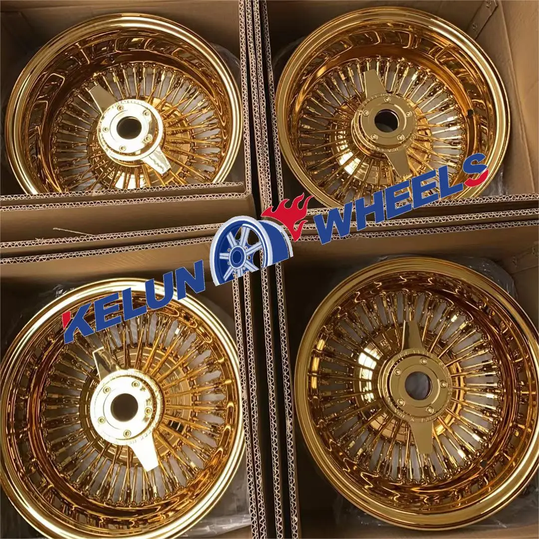 for   13x7 14*7 rose Gold Spokes wire wheel