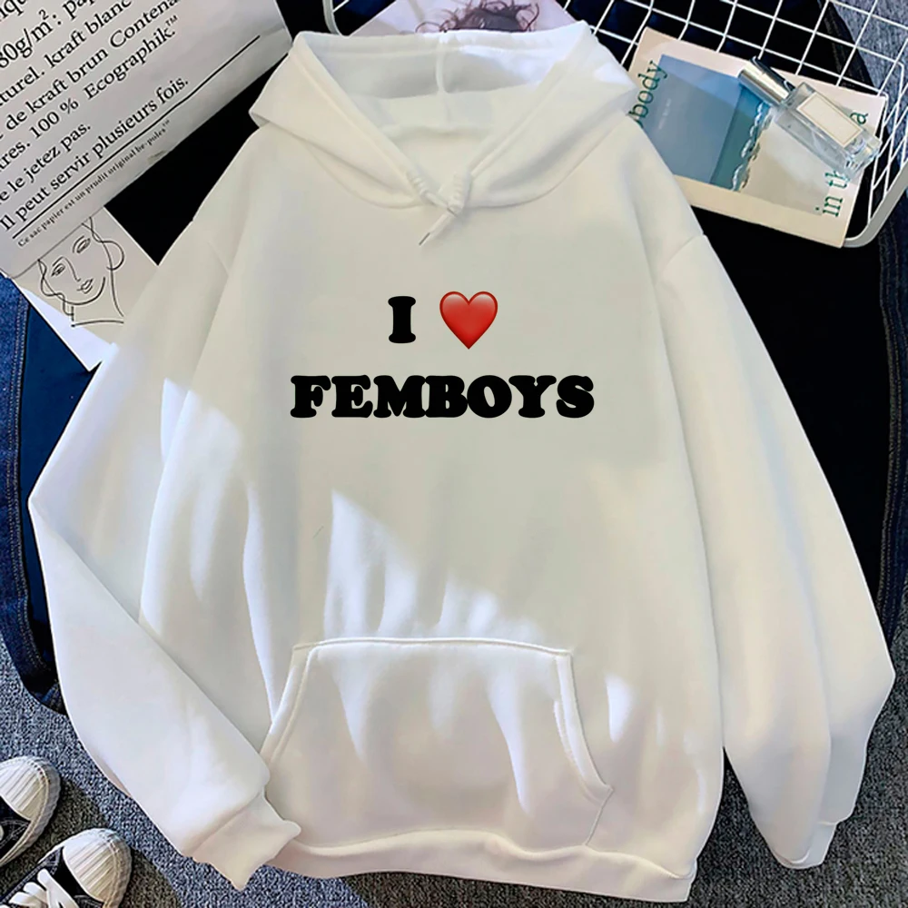 Femboy hoodies women graphic harajuku aesthetic anime clothes women Kawaii Hood