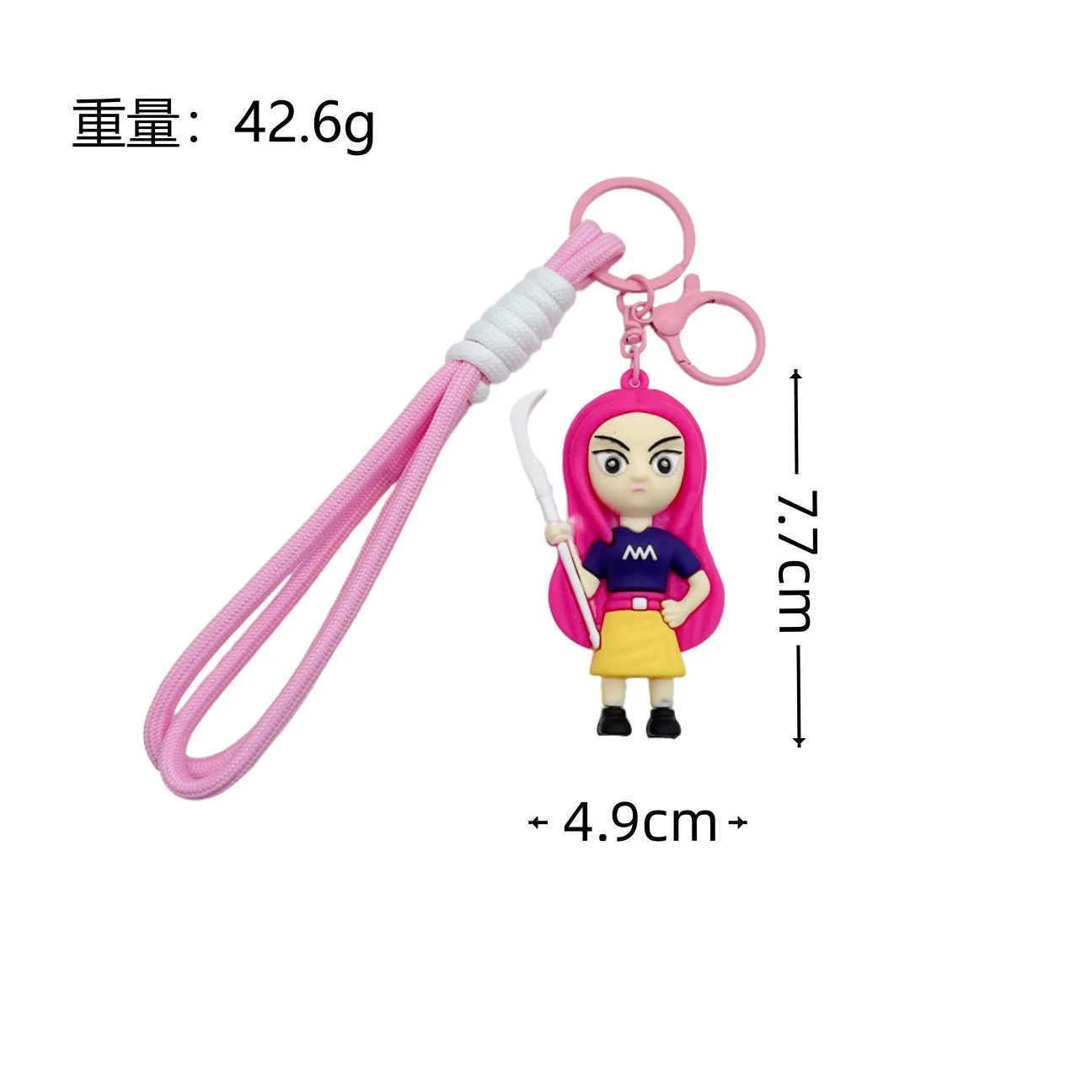 1/4pcs KPOP Demon Hunters Keychain Pendant Drip-molded PVC Material Bag Charm DIY Fashion Doll Accessory New Style Gift