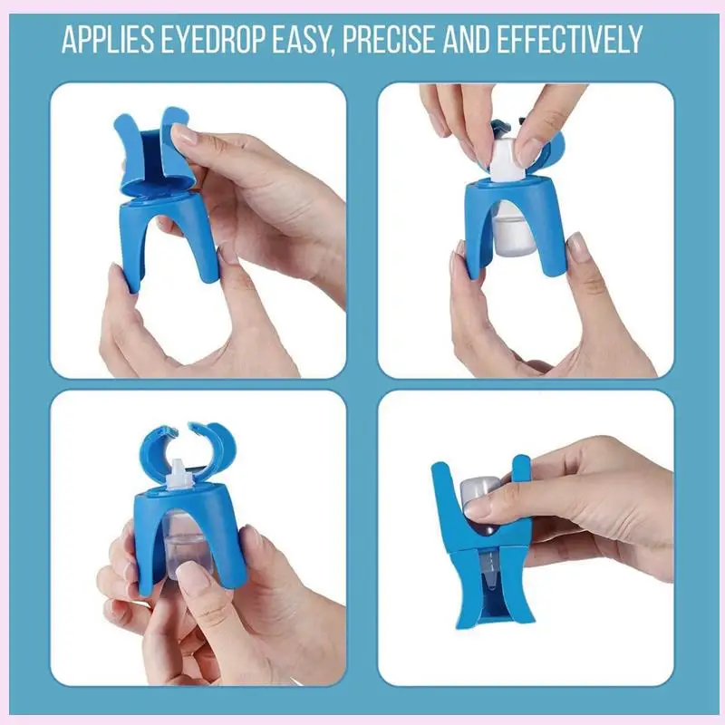 B25B Eye Drop Holder Helper Eye Ointments Drop Holder Device Eye Drop Guide Aid Help Applicator Eye Care Tool