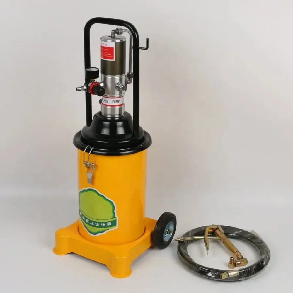 air-operated 13kg grease lubricator 50:1 pneumatic grease pump 12L high-pressure grease pump