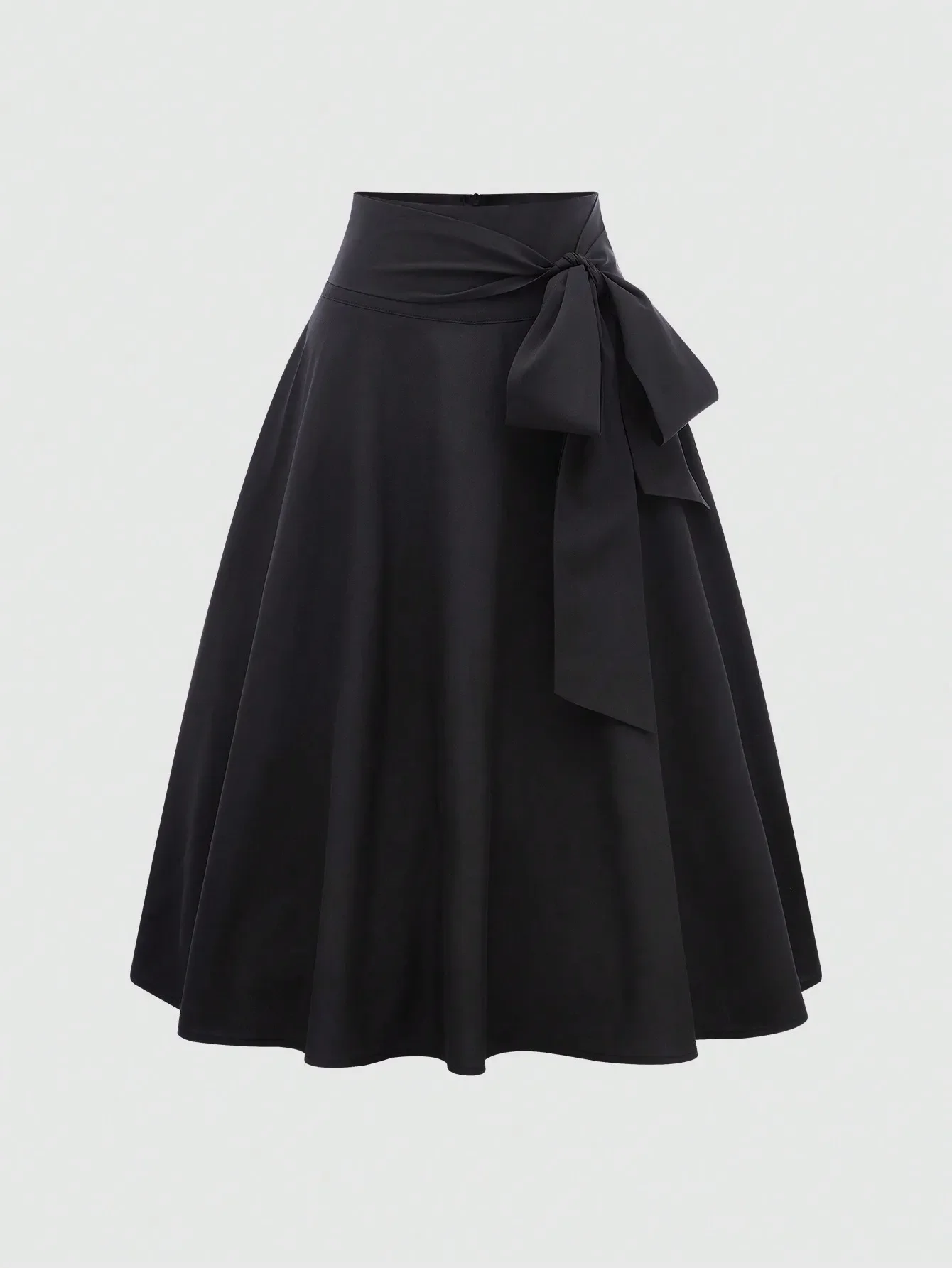 

New Arrival Summer Women's Casual Versatile Elegant Fashion Tie-Up Floral Patterned High Waist Stylish A-Line Midi Skir