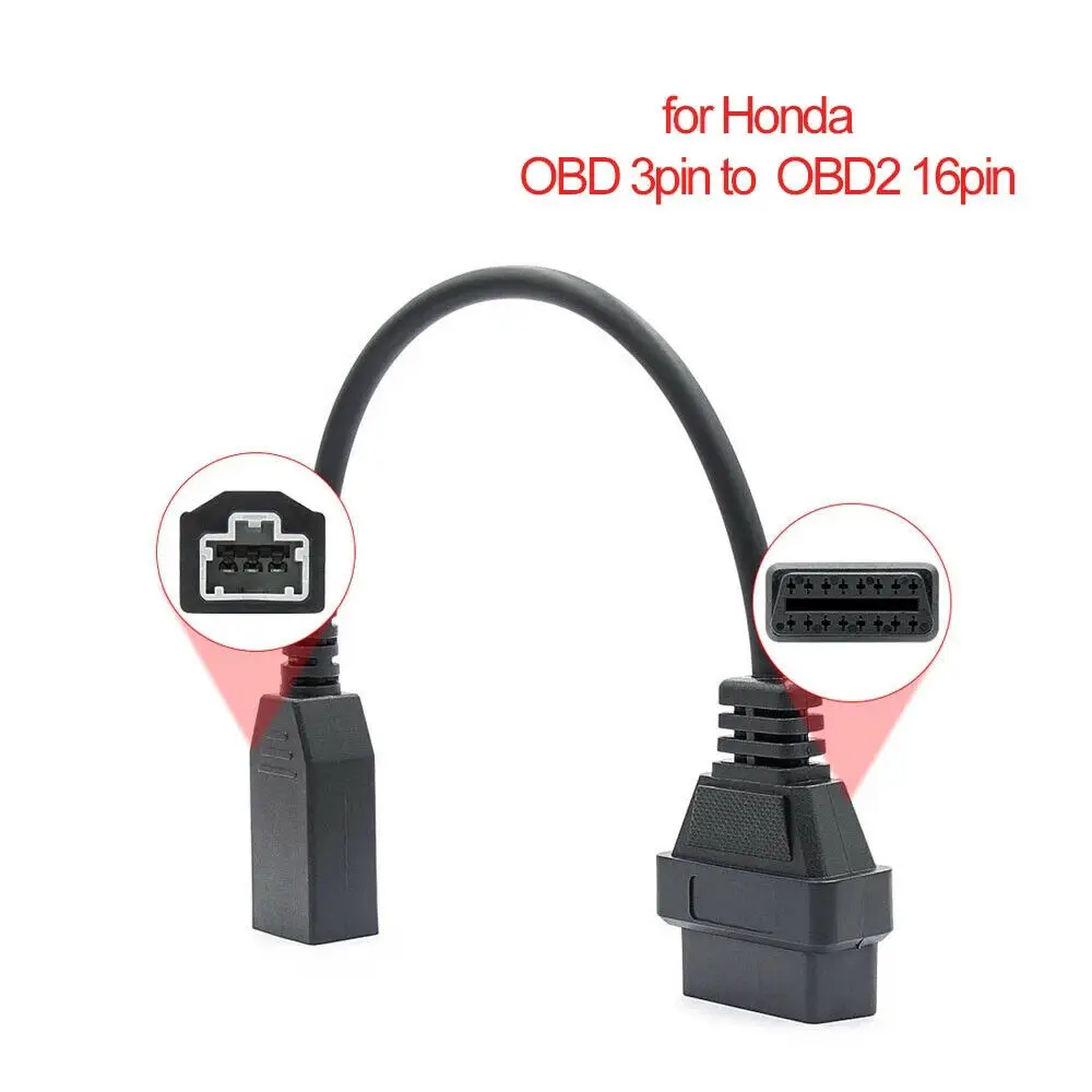 

Mr.Tough 3Pin To 16Pin OBD2 Ⅱ Auto Car Diagnostic Adapter Connector Cable 30cm For Honda