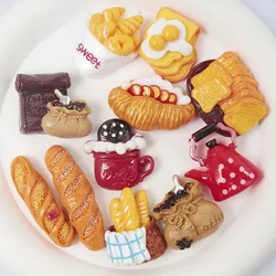 5pcs/50PCS Bionic Food Refrigerator DIY Resin Accessories Handmade Materials 3D Miniature Simulation Photos Home Decor