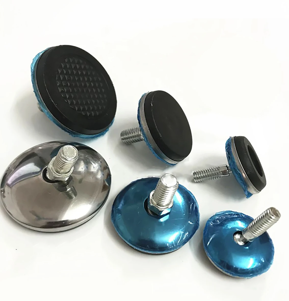 M6 M8 Adjustable Feet Pad Dia 28mm 37mm 49mm Furniture Leg Table Leveling Universal Joint Feet Pad Screw view 5