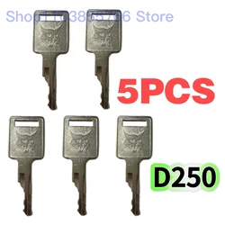 5PCS D250 Ignition Key For Bobcat Skid Steer Loaders and Mini Excavators 6693241