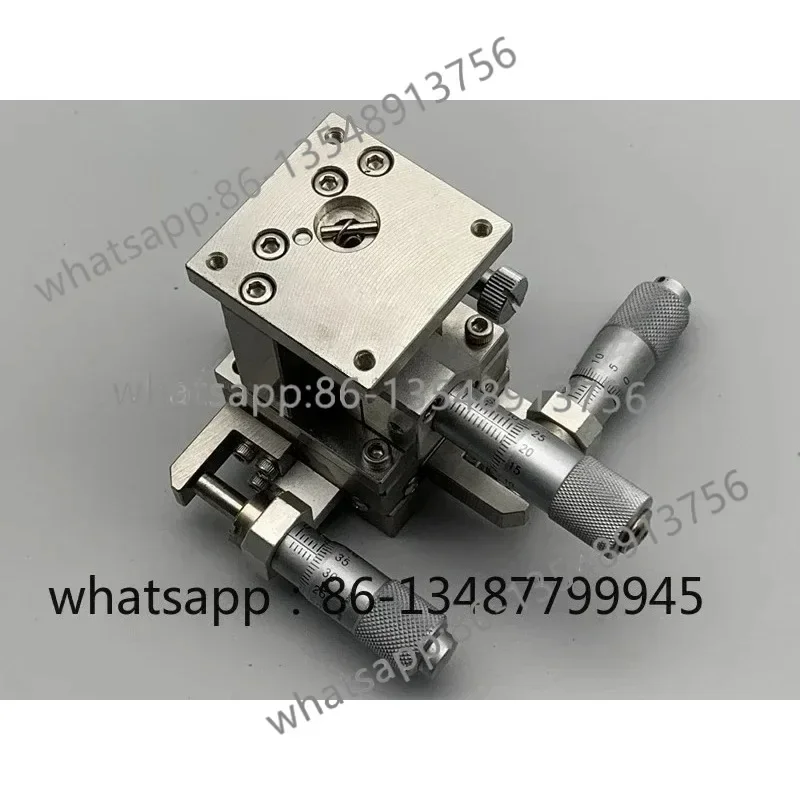 Manual XYZ fine-tuning platform stainless steel three-dimensional sliding table BHE04006 + factory direct sales