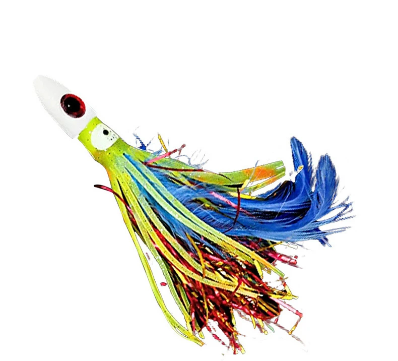 ZYZHE 10 Stück/Beutel Weicher Oktopus-Köder 7cm Leuchtender Simulations-Oktopus-Köder für Salzwasser und Süßwasser Leuchtender Tintenfisch-Oktopus-Rock-Köder – Detail 7