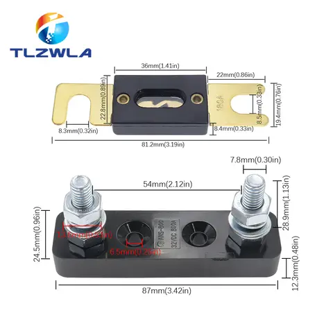 30-500 AMP ANL ANS-800 Fuse Holder Bolt-on Fuse Automotive 32V 50A 60A 70A 80A 100A 125A 150A 160A 175A 200A 225A 300A 400A 500A