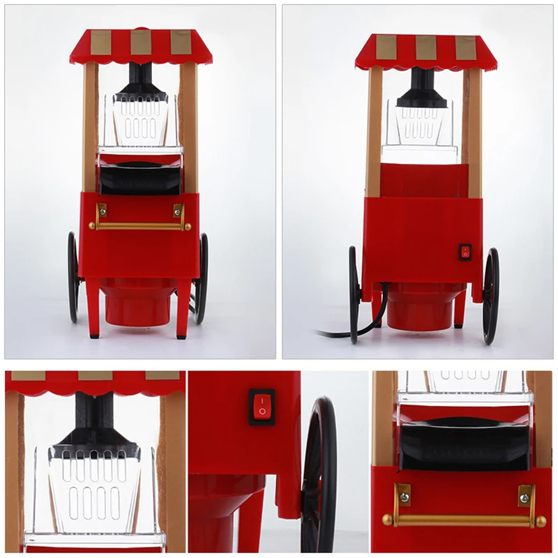 

Automatic Popcorn machine 1100W Popcorn machine Trolley Electric Popcorn machine Household Mini popcorn machine 220V