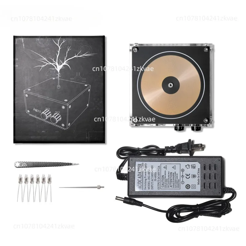 Tesla coil in the palm of lightning, vinyl record board, new tool for scientific experiments, touchable music,static electricity