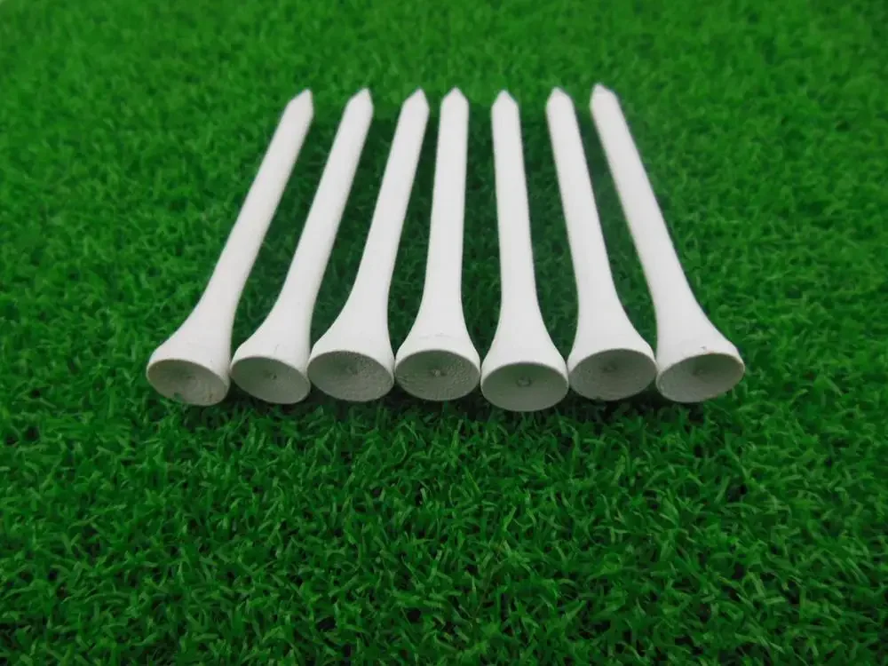 50pcs per bag 70mm 2-3/4 Inch packed white wooden golf tees