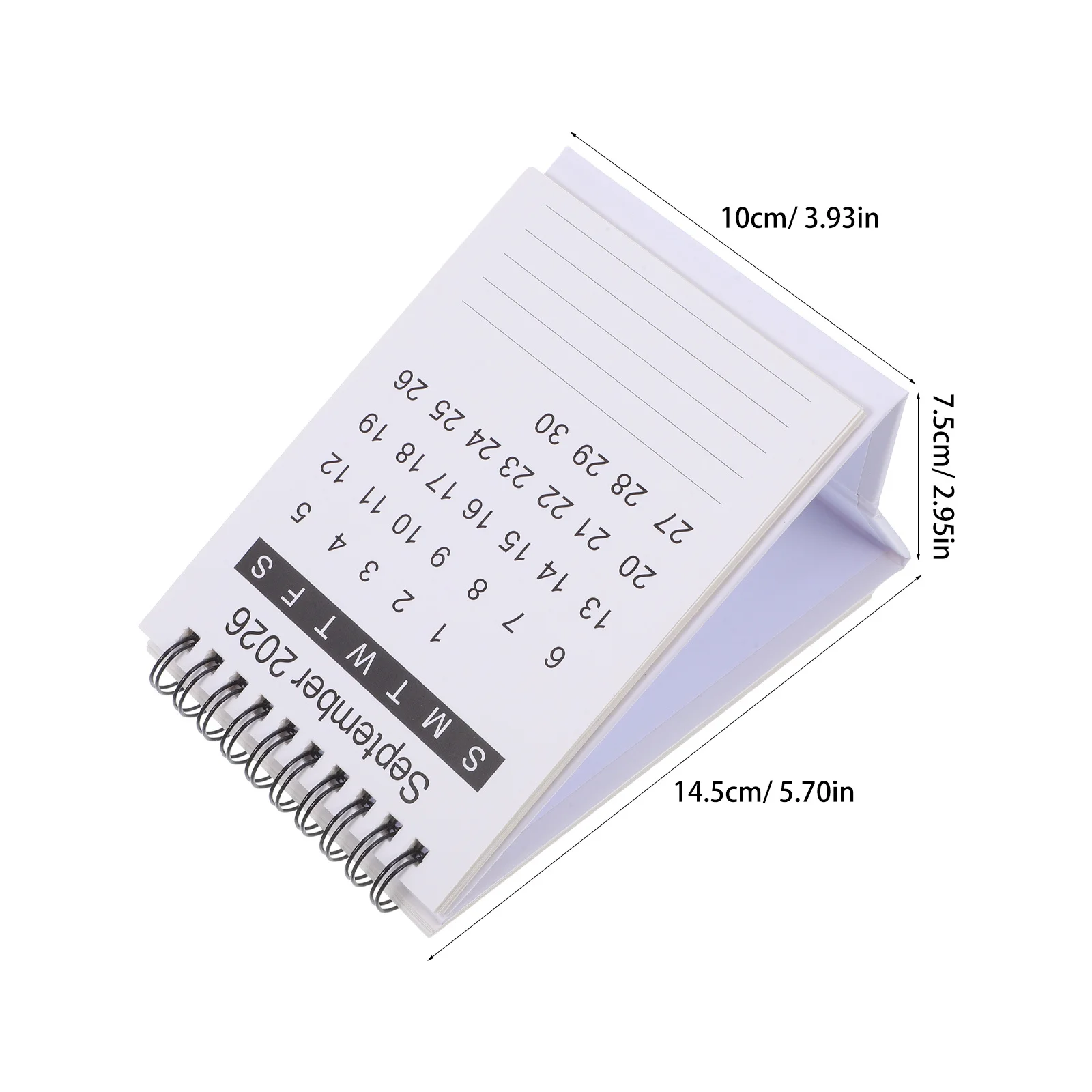 2026 Desktop Mini Standing Flip Monthly Tabletop Calendar For Desk Office Home Planning Compact Design Chinese Lunar Date