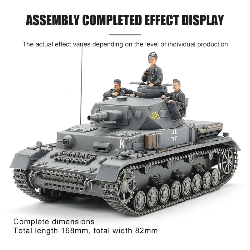 TAMIYA assembled tank model kit 35374 Pz Kpfw IV Ausf F 1/35