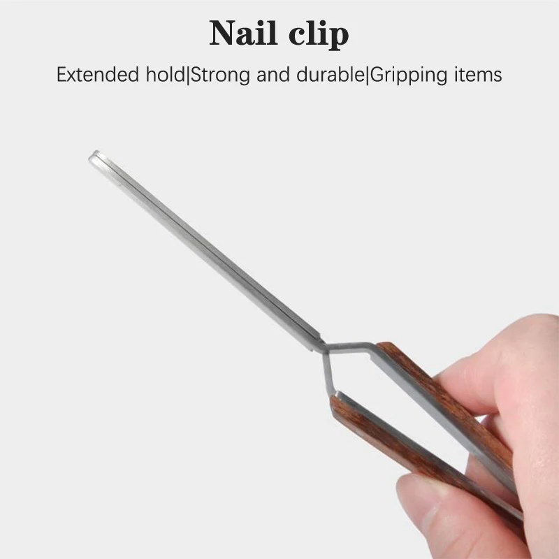 أدوات مانيكير احترافية ، مشبك مقبض خشبي ، بناء سريع ، ملقط تشكيل ، أداة فن الأظافر المتقاطعة ، تمديد جل