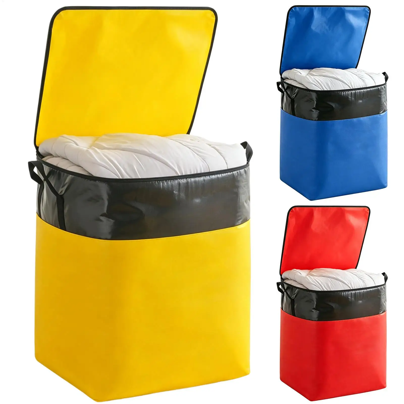 Large Capacity Moving Bag Clothes Packing Container Closet Clothing Storage Bag Waterproof Woven Transfer Storage Wear Resistant