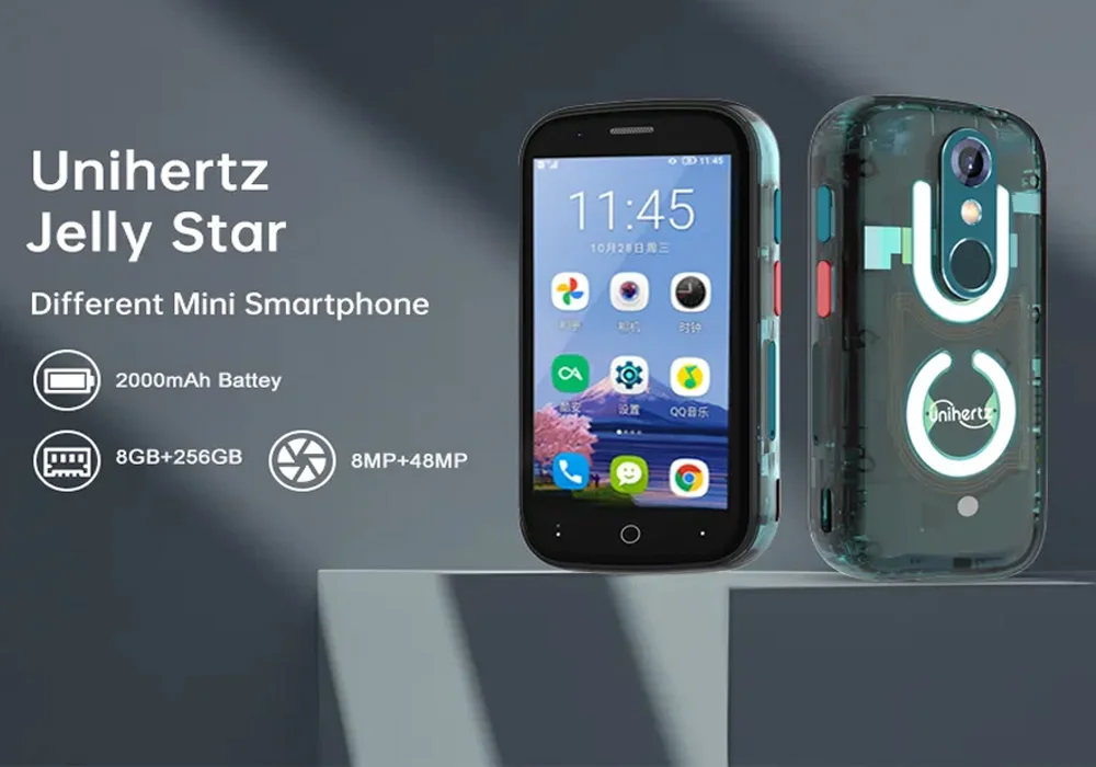 Unihertz Jelly Star,8 Гб + 256 Гб, 48MP Main Camera,2000 мАч, Android 13, Mini 3 inch, глобальная версия
