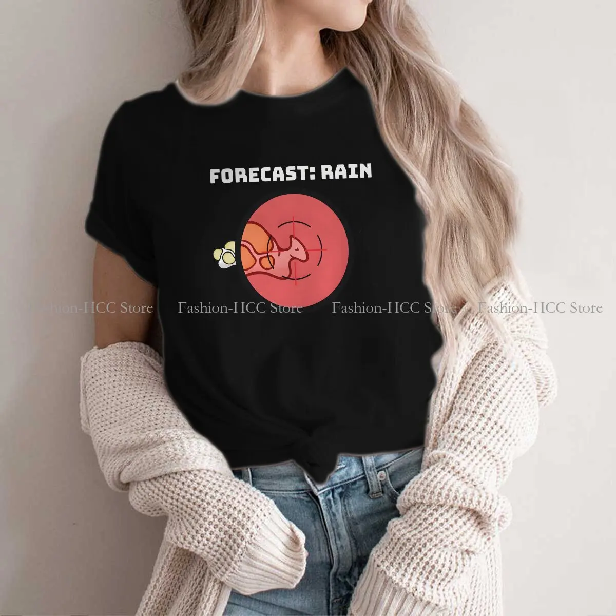 Rimworld Game Polyester TShirts Hunting Boomalope Forecast Personalize Men's T Shirt Funny Clothing