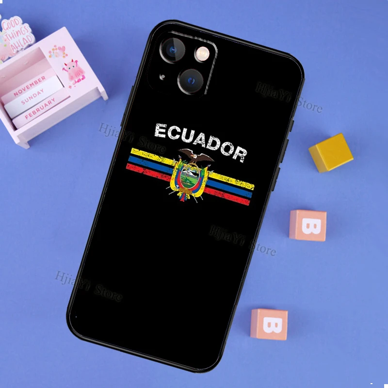 Ecuador Flag Case For iPhone 13 Pro Max XS X XR 7 8 Plus SE 2020 Cover For iPhone 11 14 12 Pro Max Mini