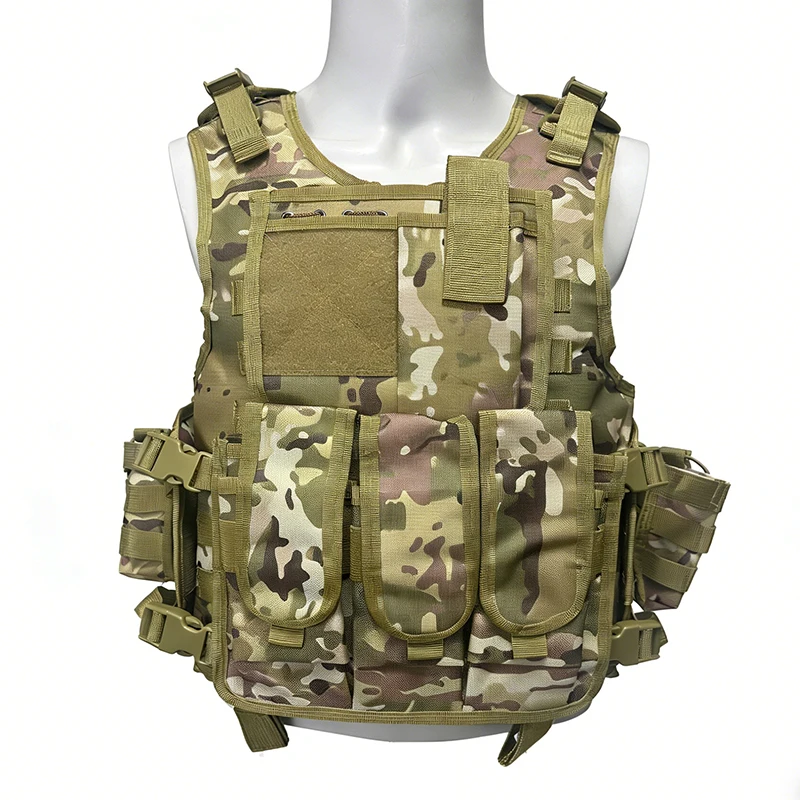 

Men Airsoft Paintball Cs Outdoor Sport Clothes Lightweight ​Tactical Buckle Vest Armor Protective Vest