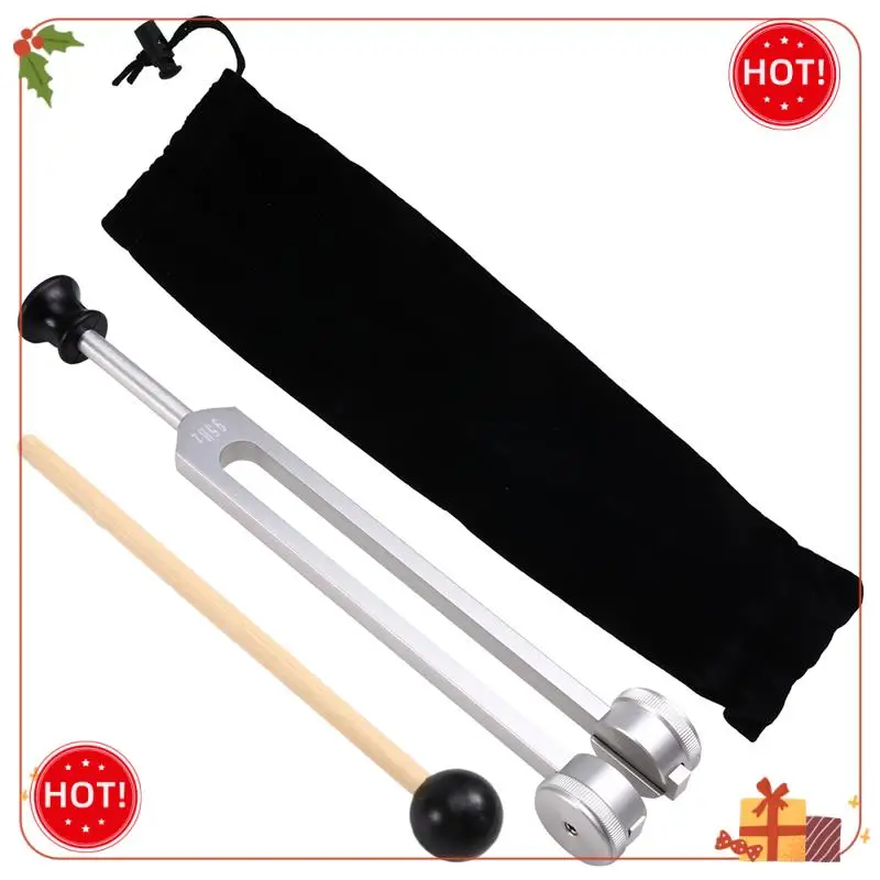 ABLE-Professionelle 95-Hz-Stimmgabel mit Silikonhalter und Hammer für Yoga und Klangheilung